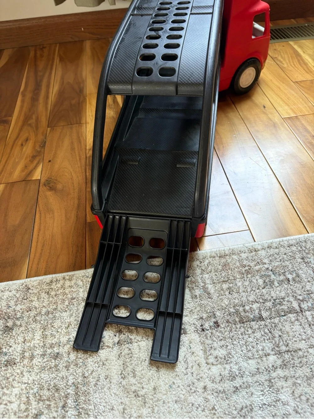 Vintage Little Tikes Car Carrier Hauler Semi Truck Trailer
